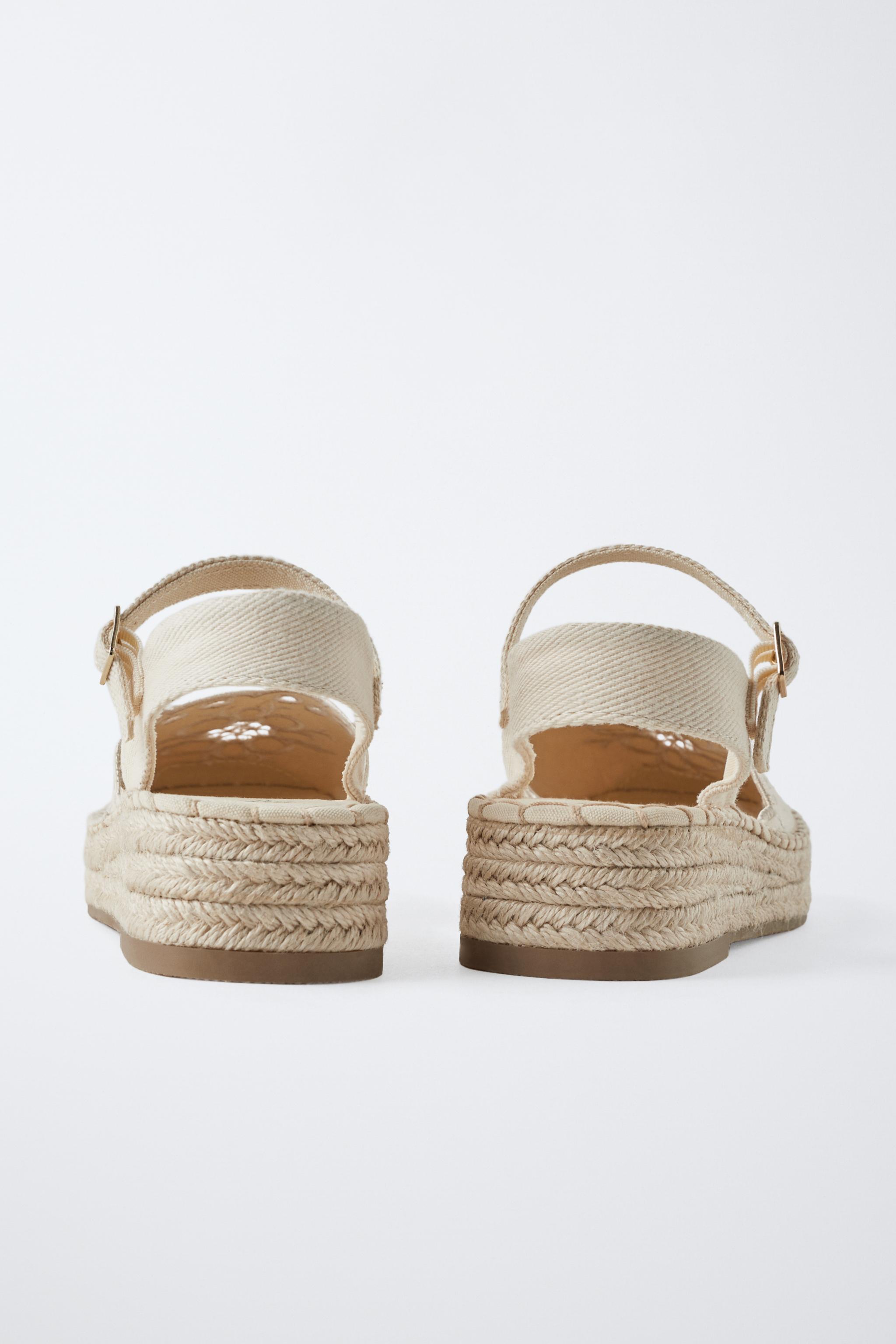 Alpargatas Cuña Zara Sandalias De Yute Zara Sandalias Alpargatas