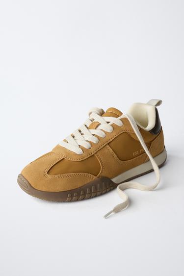 CONTRAST TRAINERS - Mustard by Zara - Image 2