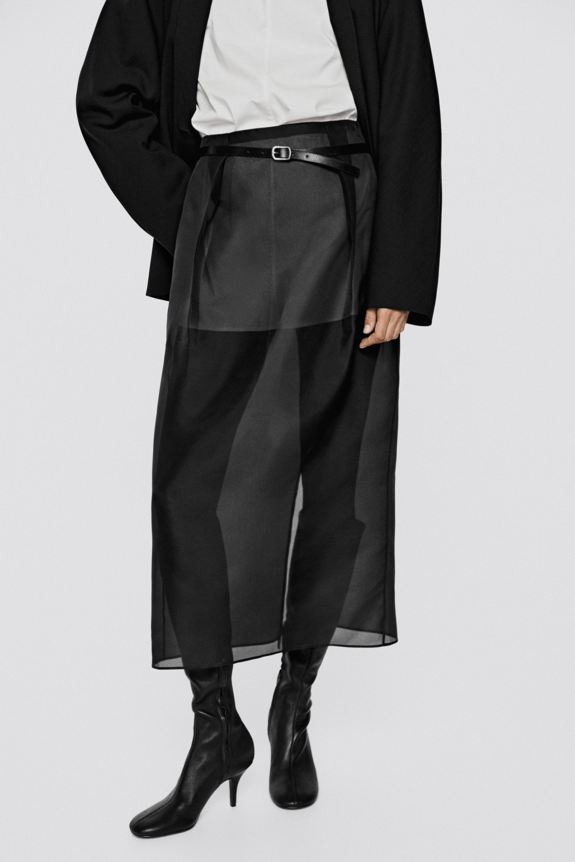 100% silk pleated midi skirt - LIMITED EDITION