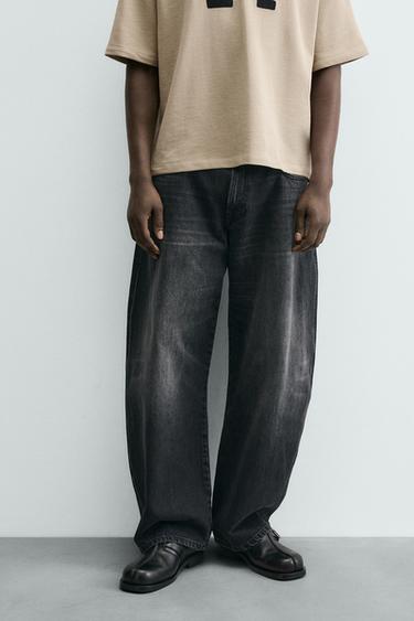 BALLOON FIT JEANS - Charcoal by Zara