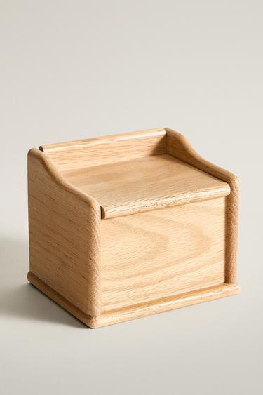 SALERO CON TAPA MADERA ROBLE - Marrón claro de Zara - Imagen 0