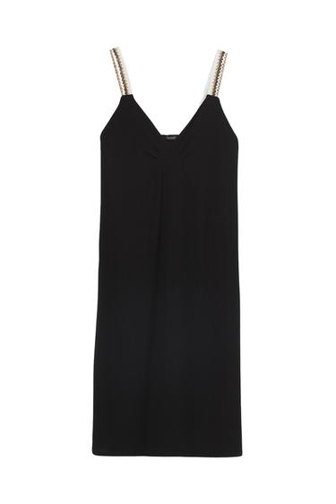 DRESS WITH CONTRAST STRAPS