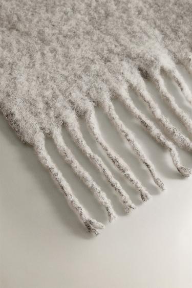 WOOL THROW - Light grey by Zara - Image 1