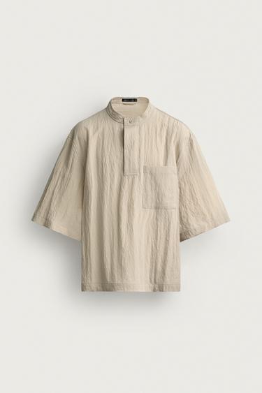 Zara 飄逸 Polo 衫 - 米色