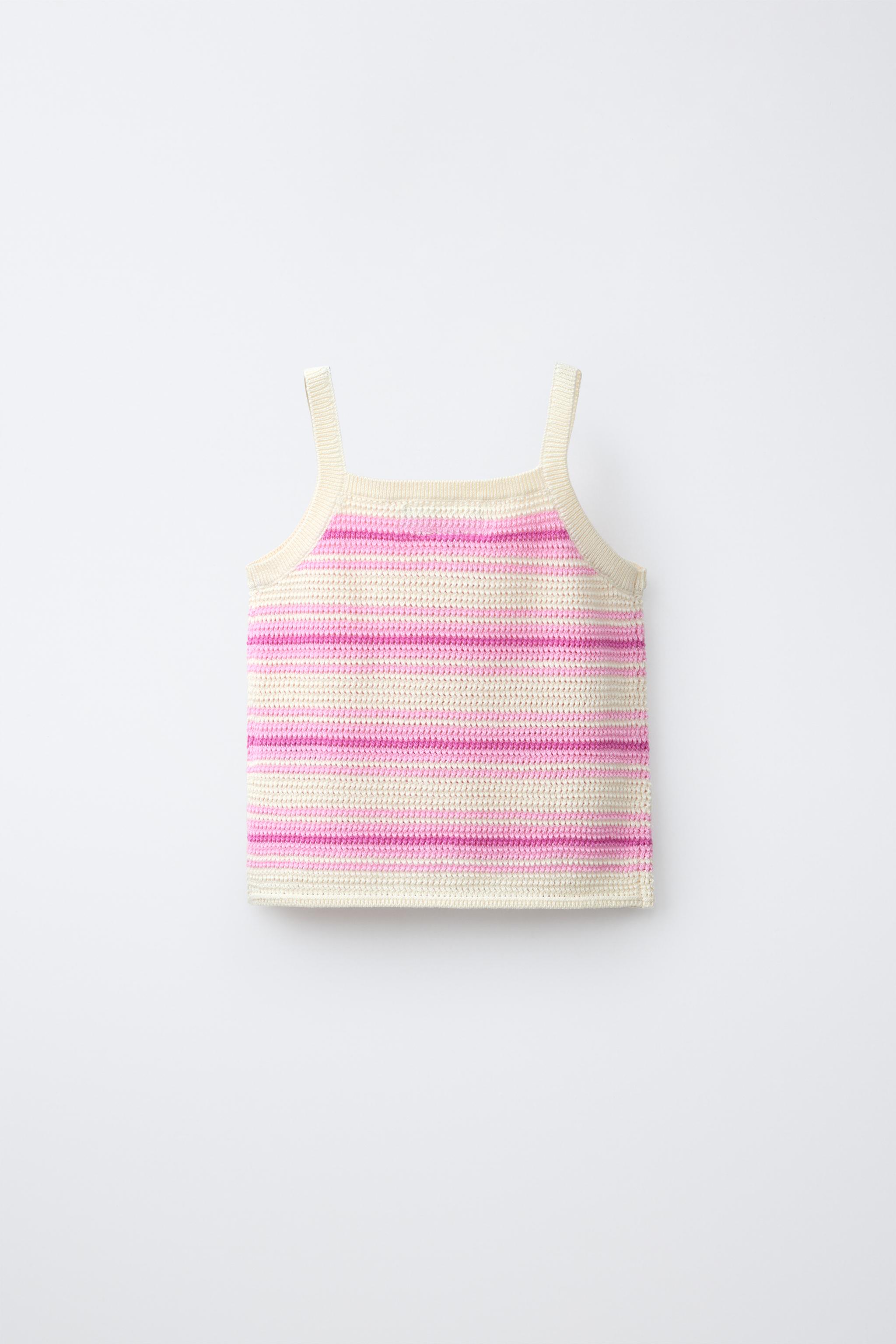 HIBISCUS STRIPED KNIT TOP
