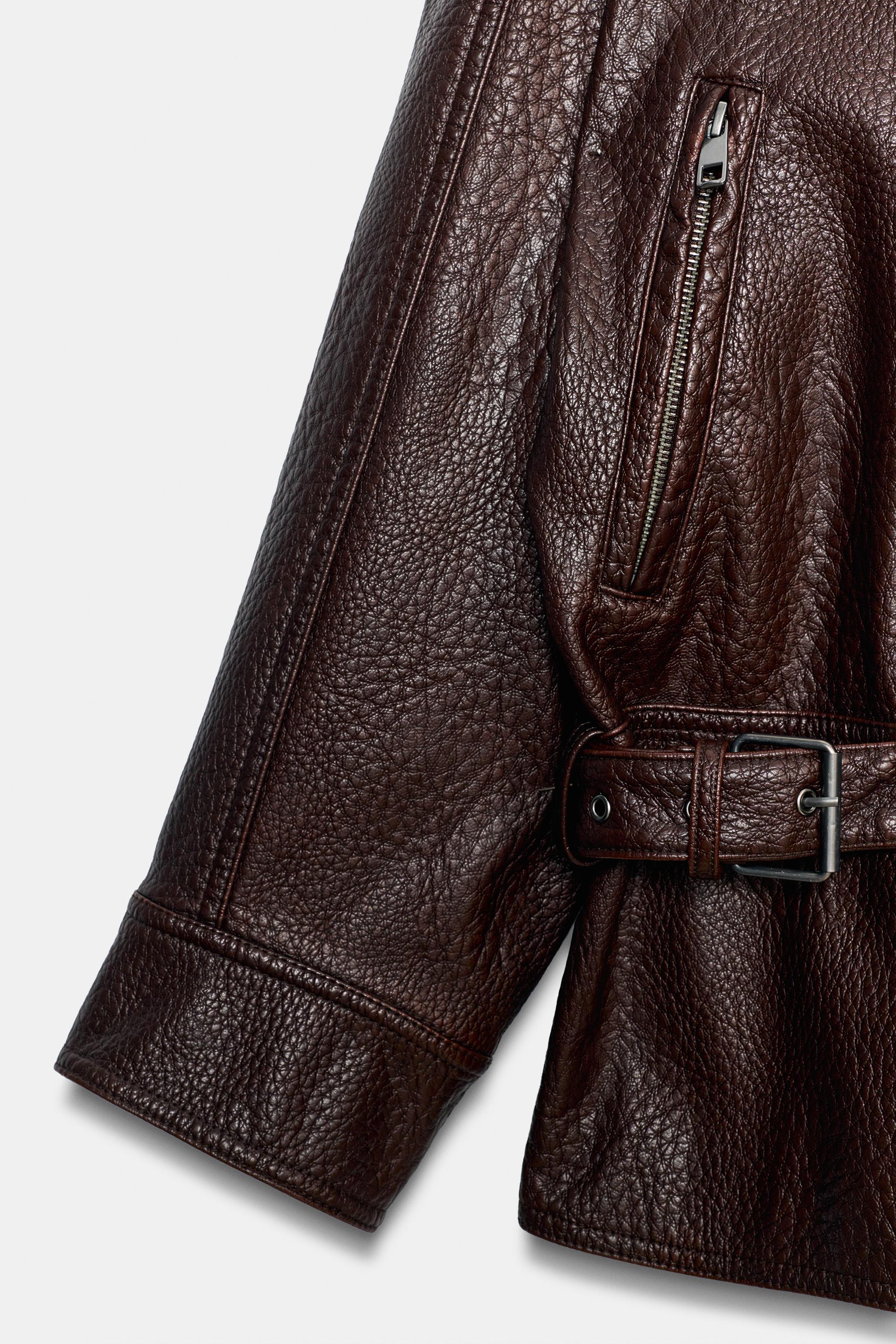 ZW COLLECTION FAUX LEATHER BIKER JACKET