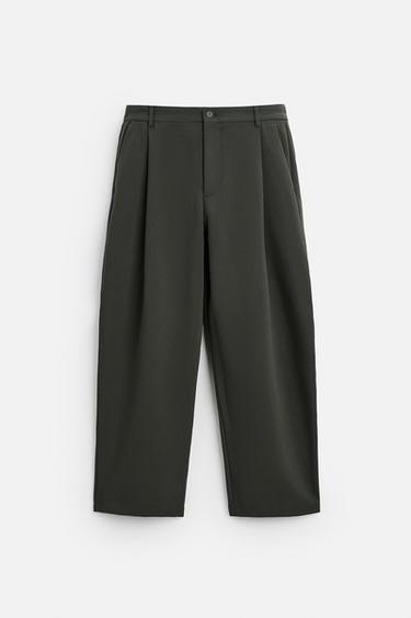 RELAXED FIT PİLİLİ PANTOLON_5