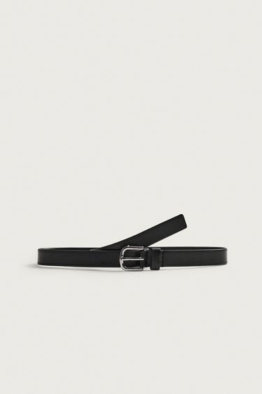 DRESS LEATHER BELT - Black by Zara
