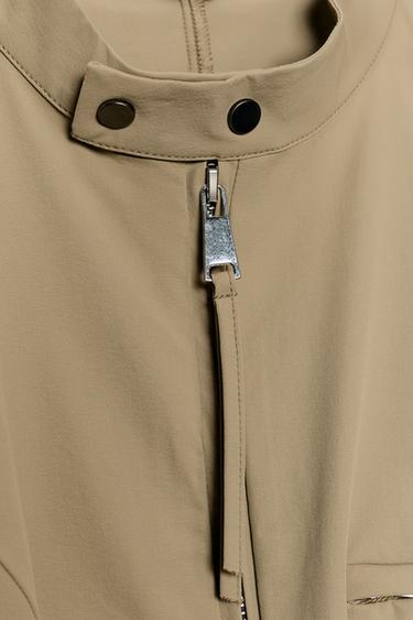 ZIP SHORT JUMPSUIT - Dark khaki by Zara - Image 7