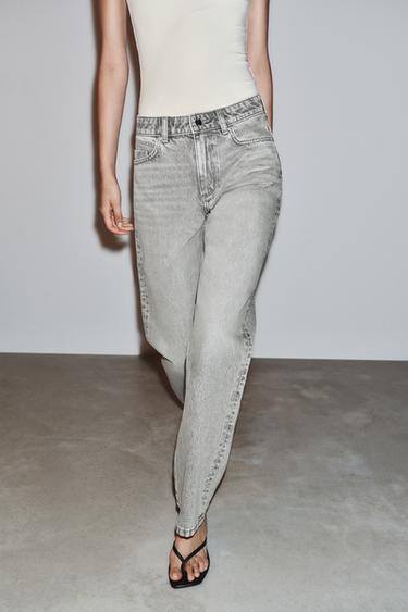 JEANS Z1975 HIGH-WAIST REGULAR LONG LENGTH — Grey 2