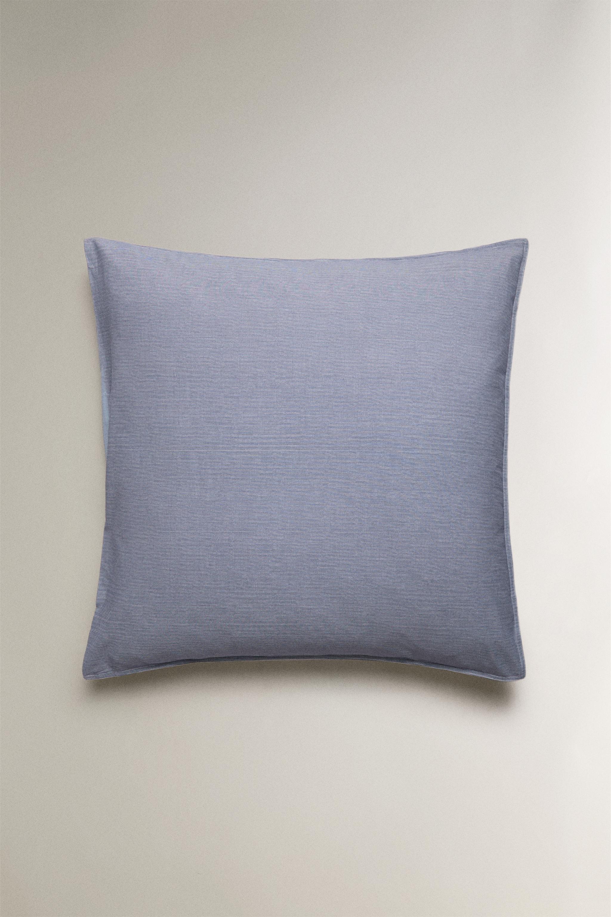 STRIPED PILLOWCASE — Blue