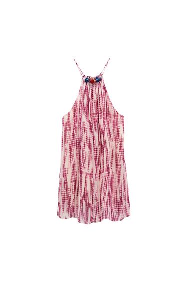 TIE-DYE DRESS WITH STONES