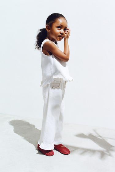 CULOTTES WITH RUFFLES - White by Zara