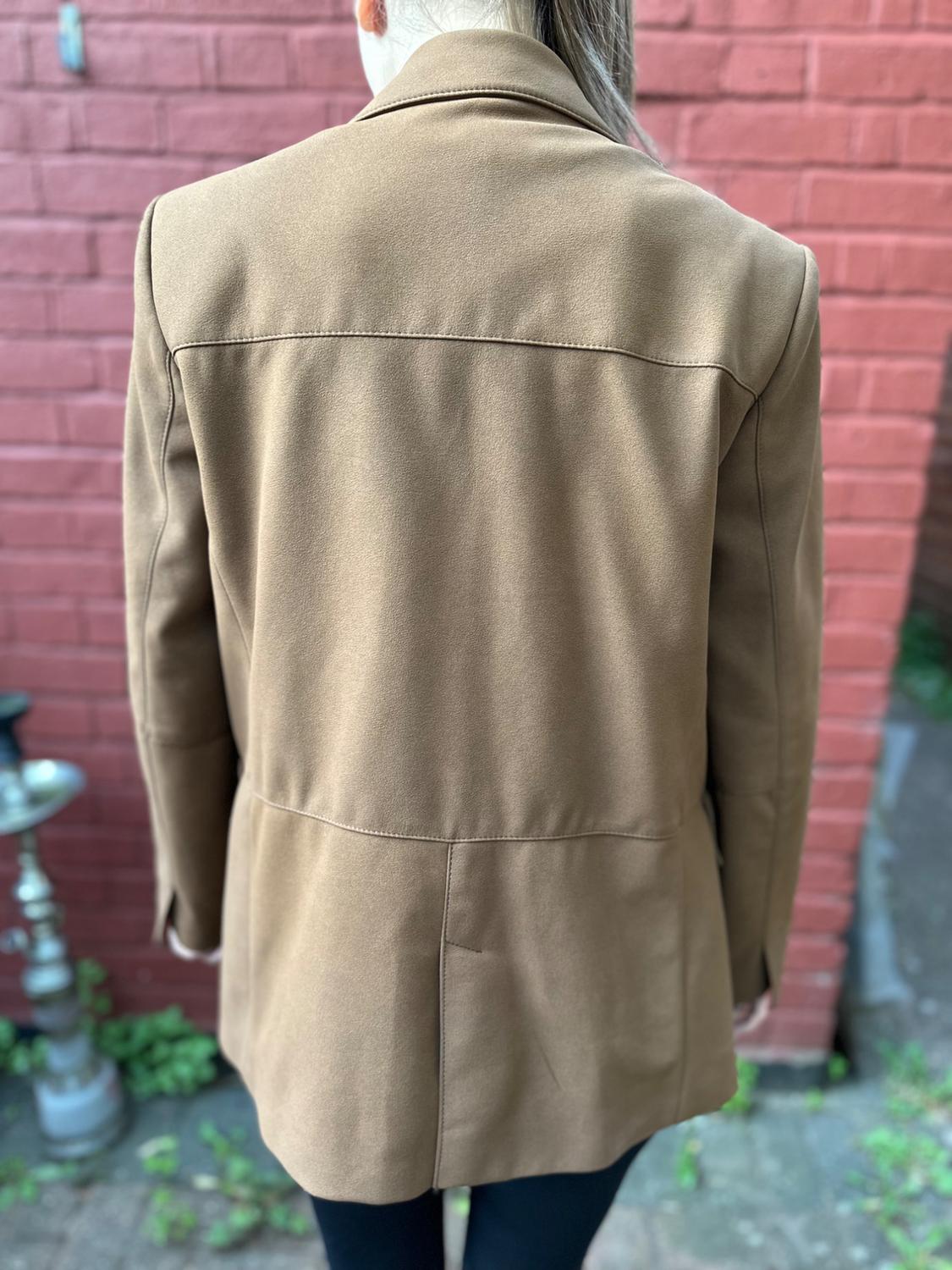 FAUX SUEDE STRAIGHT BLAZER - Image 3