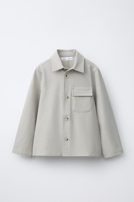 SOBRECAMISA COMFORT - Beige claro de Zara - Imagen 0