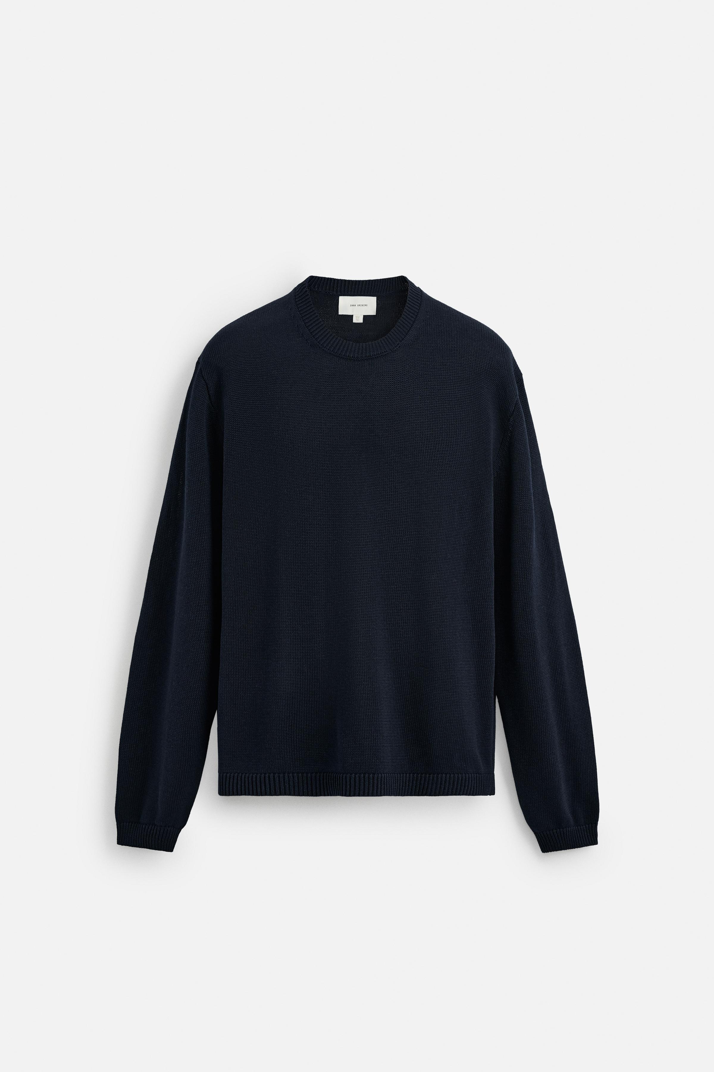シルク - リネンセーター - ダークネイビーブルー | ZARA Japan