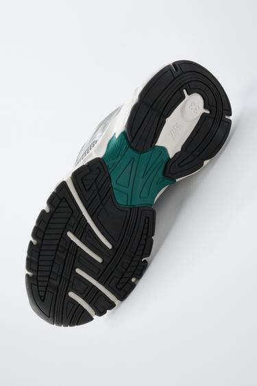 Zara MESH SNEAKERS - Green