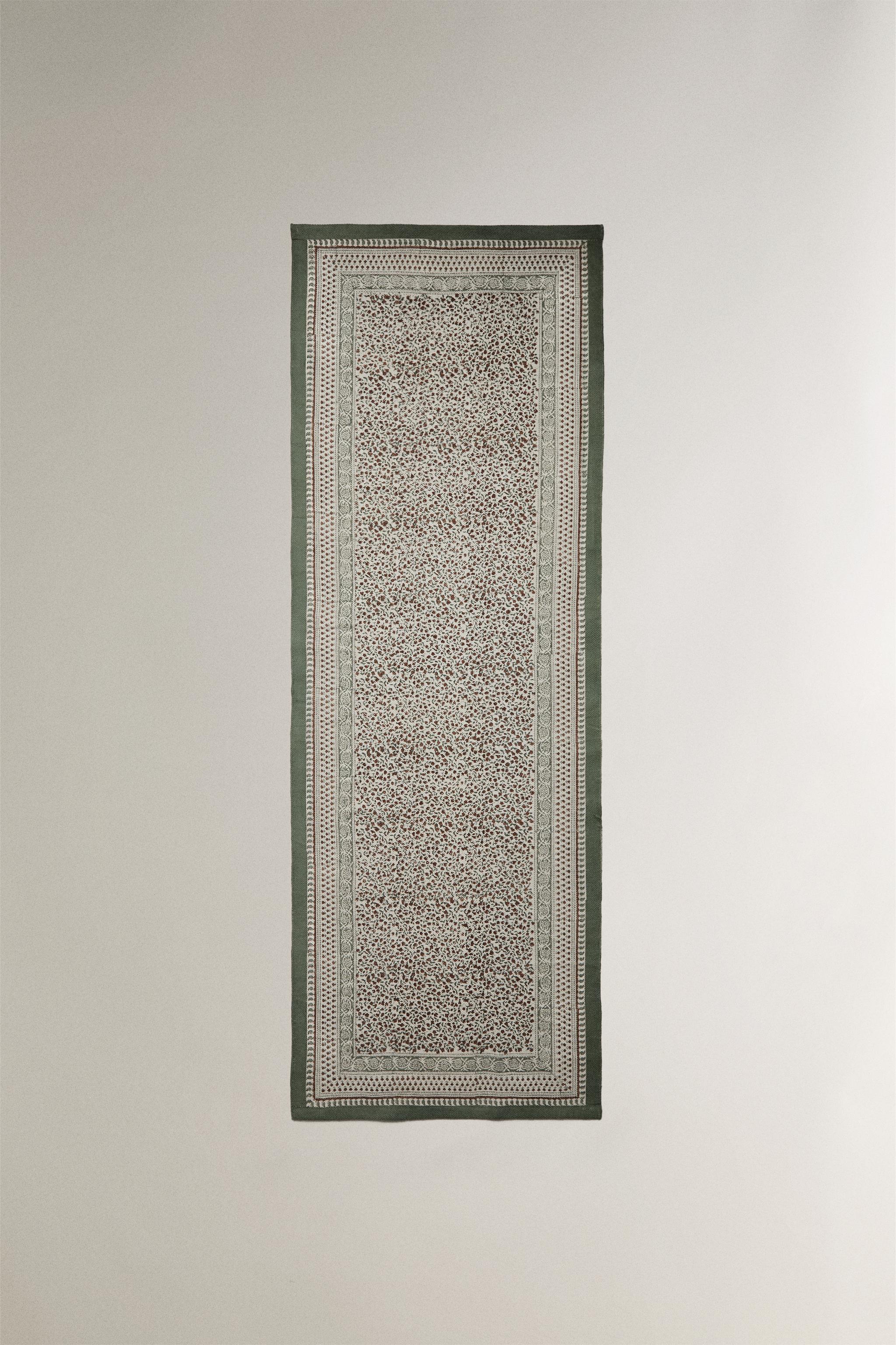COTTON BLOCK PRINT AREA RUG