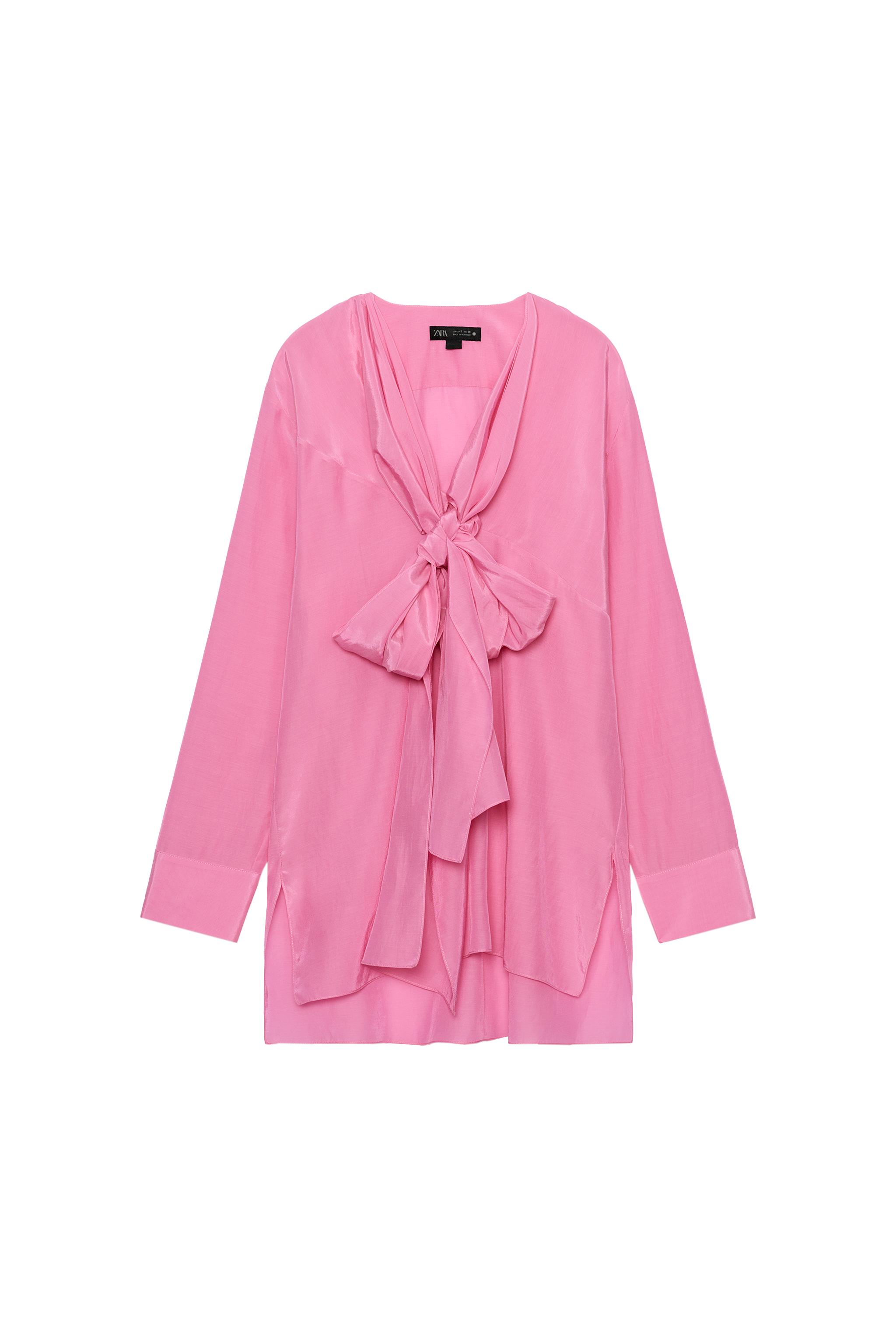 ZWコレクション フルイドブラウス - チューインガムピンク | ZARA