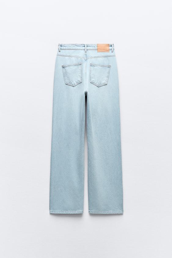 Zara The 90's Full Length Split Hem High Rise Jeans - 2 #Ls