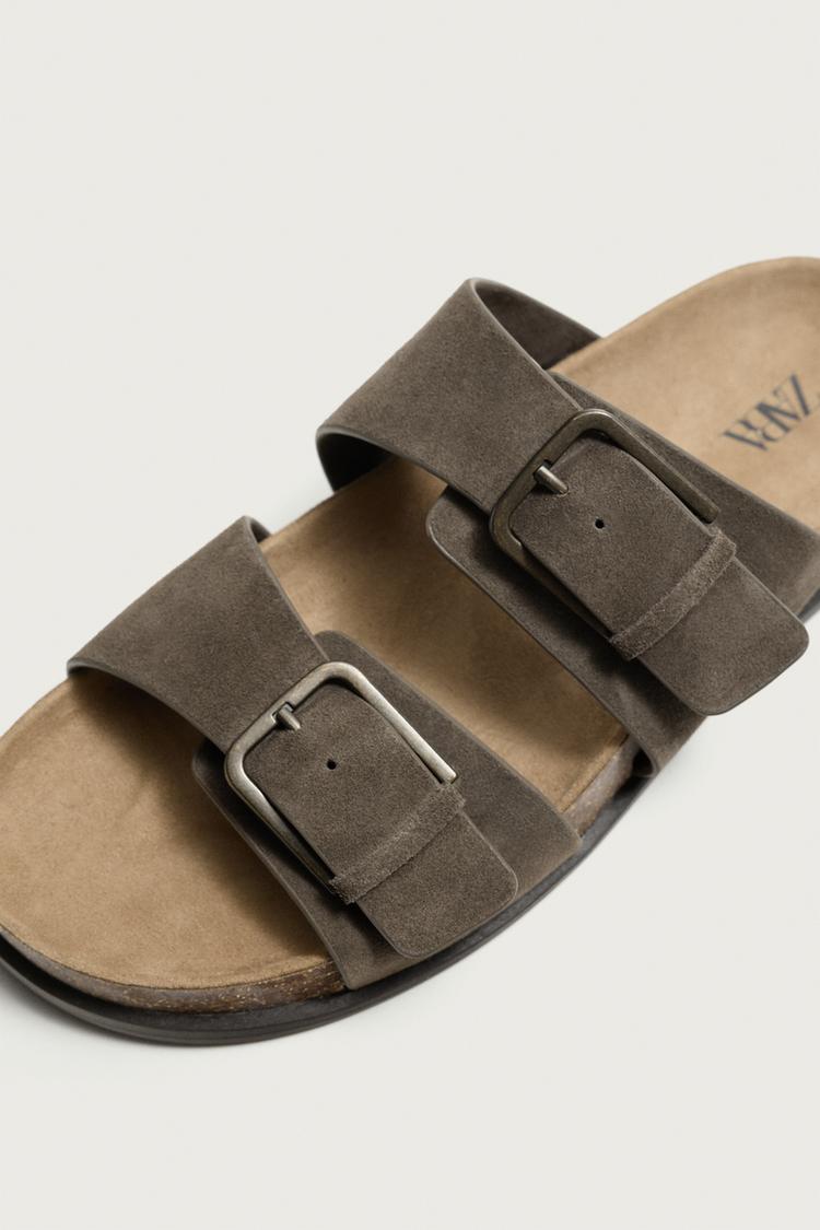 Sandalias de cuero con tiras 6