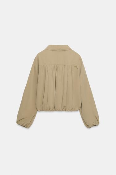 BLOUSON BALLON - Marron clair de Zara - Image 7