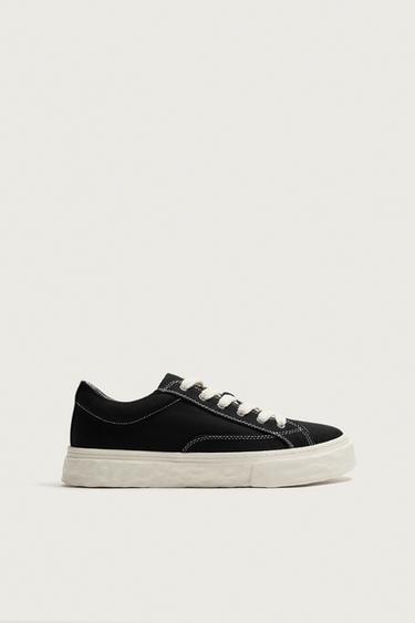 ZAPATILLA TEJIDO VOLUMEN - Negro de Zara