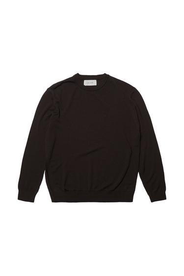 100% WOOL SWEATER - Chocolate by Zara
