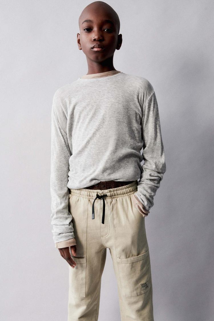 Image 6 of TROUSERS WITH BELT from Zara