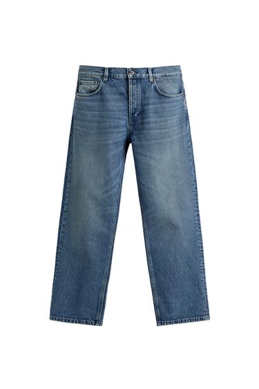 ORIGINS STRAIGHT-LEG BOOTCUT JEANS - Blue by Zara