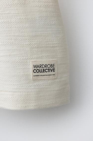 ENSEMBLE CHEMISE ET BERMUDA TEXTURÉS AVEC ÉTIQUETTE - Écru / Beige de Zara - Image 7