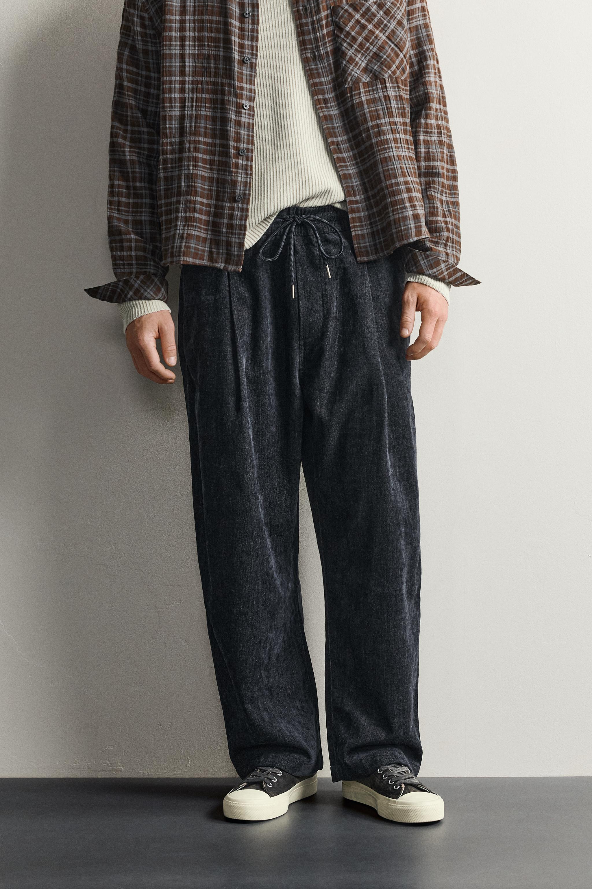 PANTALON SOFT EFFET DÉLAVÉ IRRÉGULIER