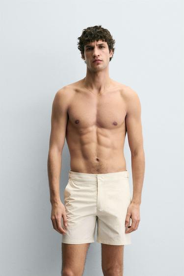 MAILLOT DE BAIN LONG AVEC STRUCTURE - Écru de Zara - Image 4