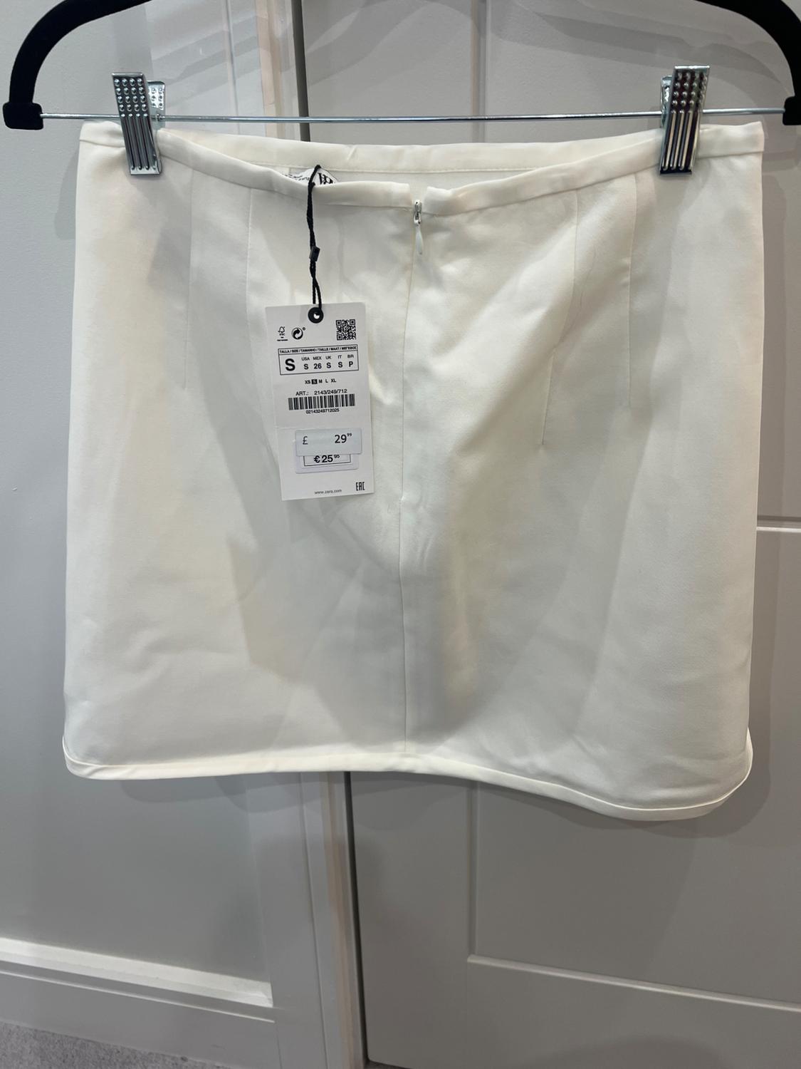 SHORT SATIN SKIRT - Image 3