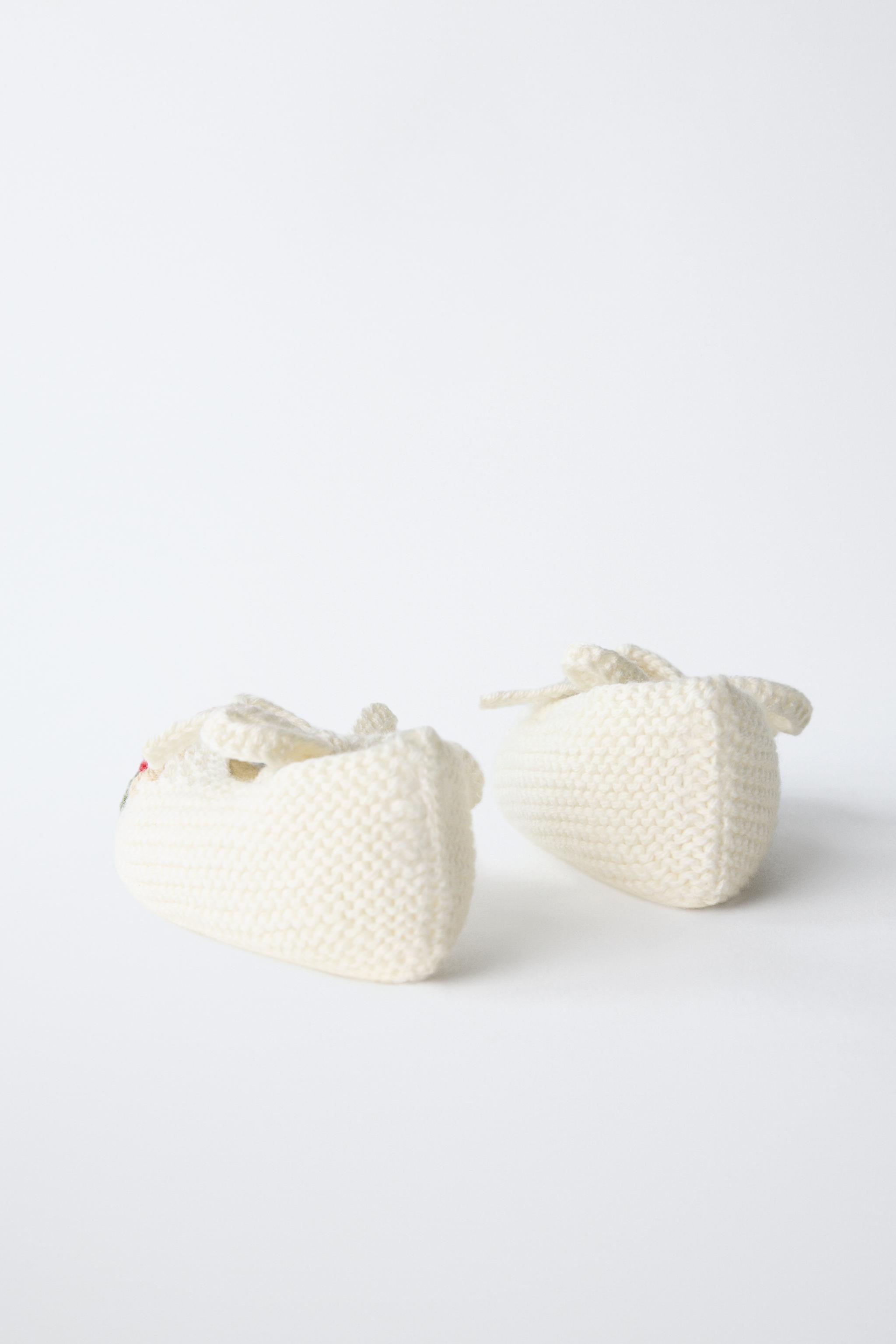 Детские ботинки Zara EMBROIDERED FLORAL BOOTIES — фото 4