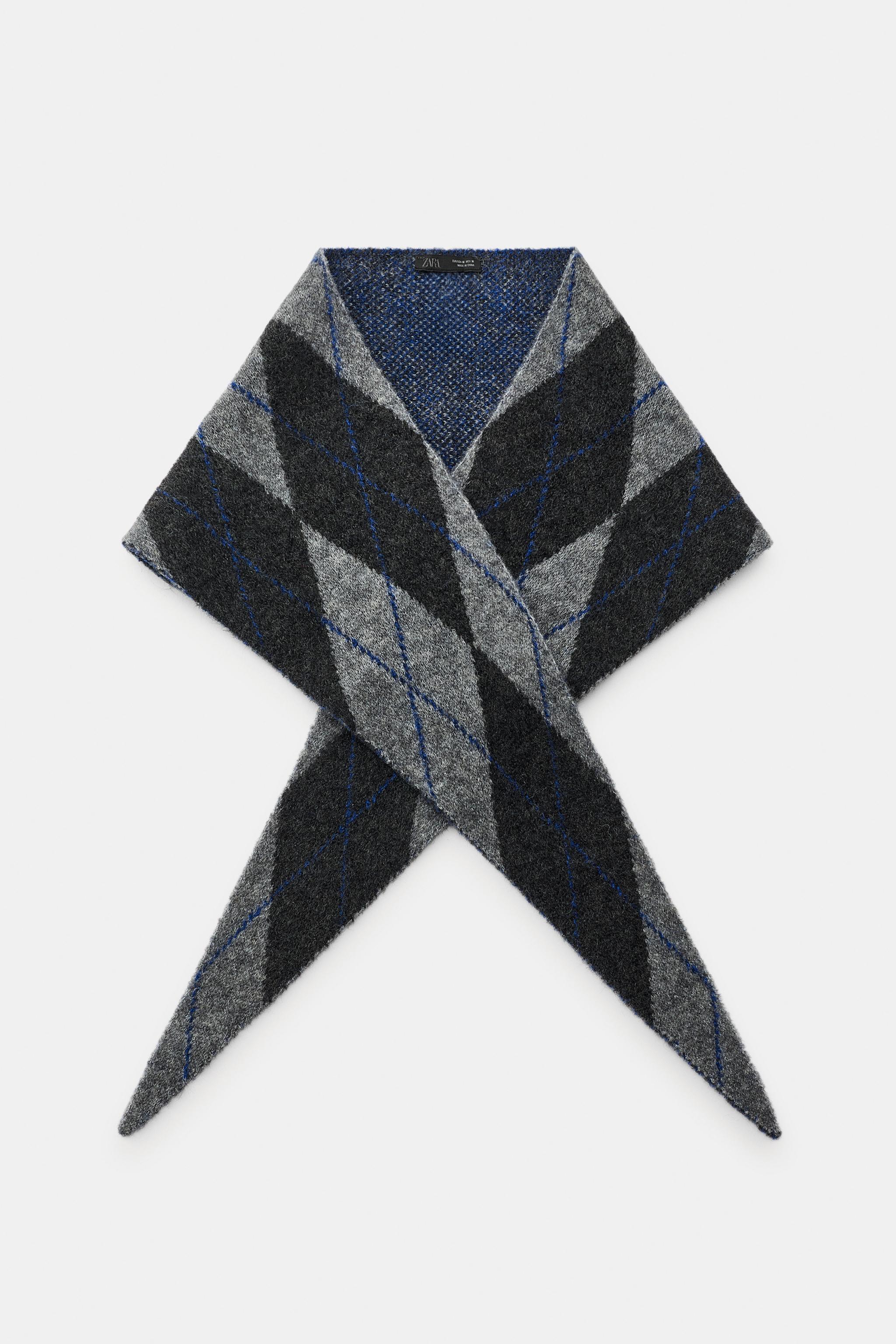 BUFANDA BANDANA PUNTO ROMBOS