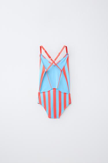MAILLOT DE BAIN À RAYURES 6-14 ANS - Rayures de Zara - Image 1