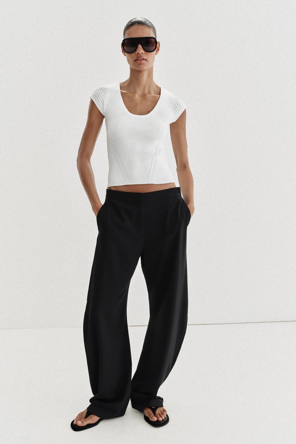COMBINATION SLEEVE KNIT TOP - image 2