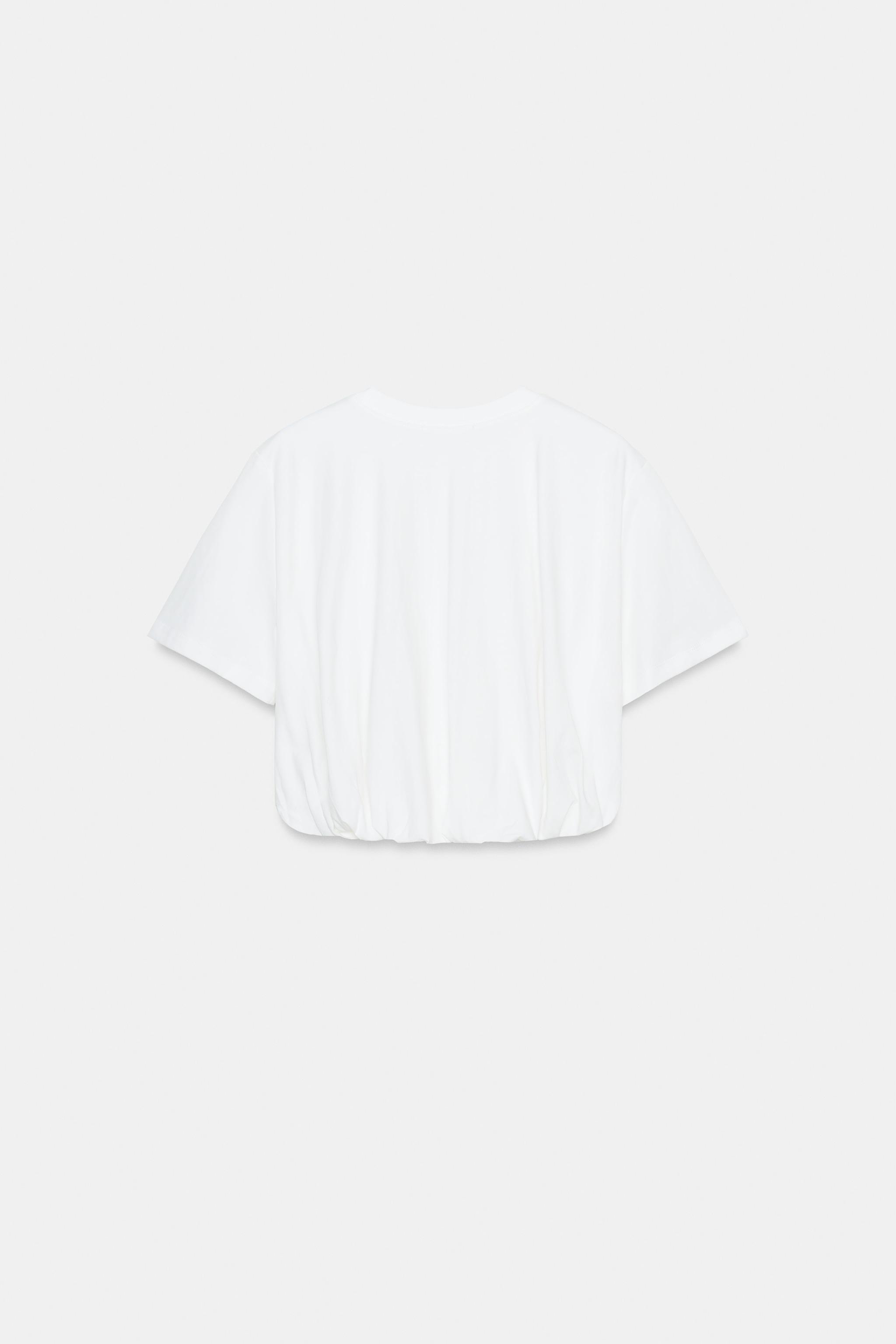 CROP FIT HACİMLİ T-SHIRT - Görsel 4