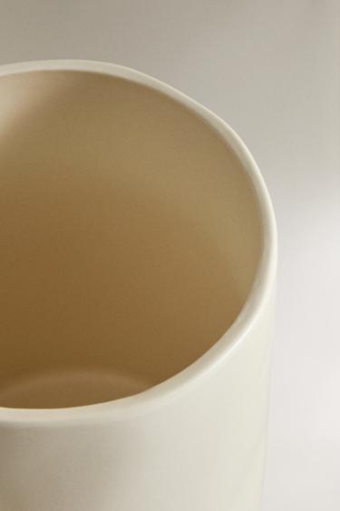 POT CÉRAMIQUE COUVERCLE - Blanc cassé de Zara - Image 2