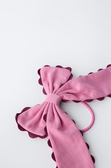 CHOUCHOU PASSANT NŒUD ONDULINE - Magenta de Zara - Image 2