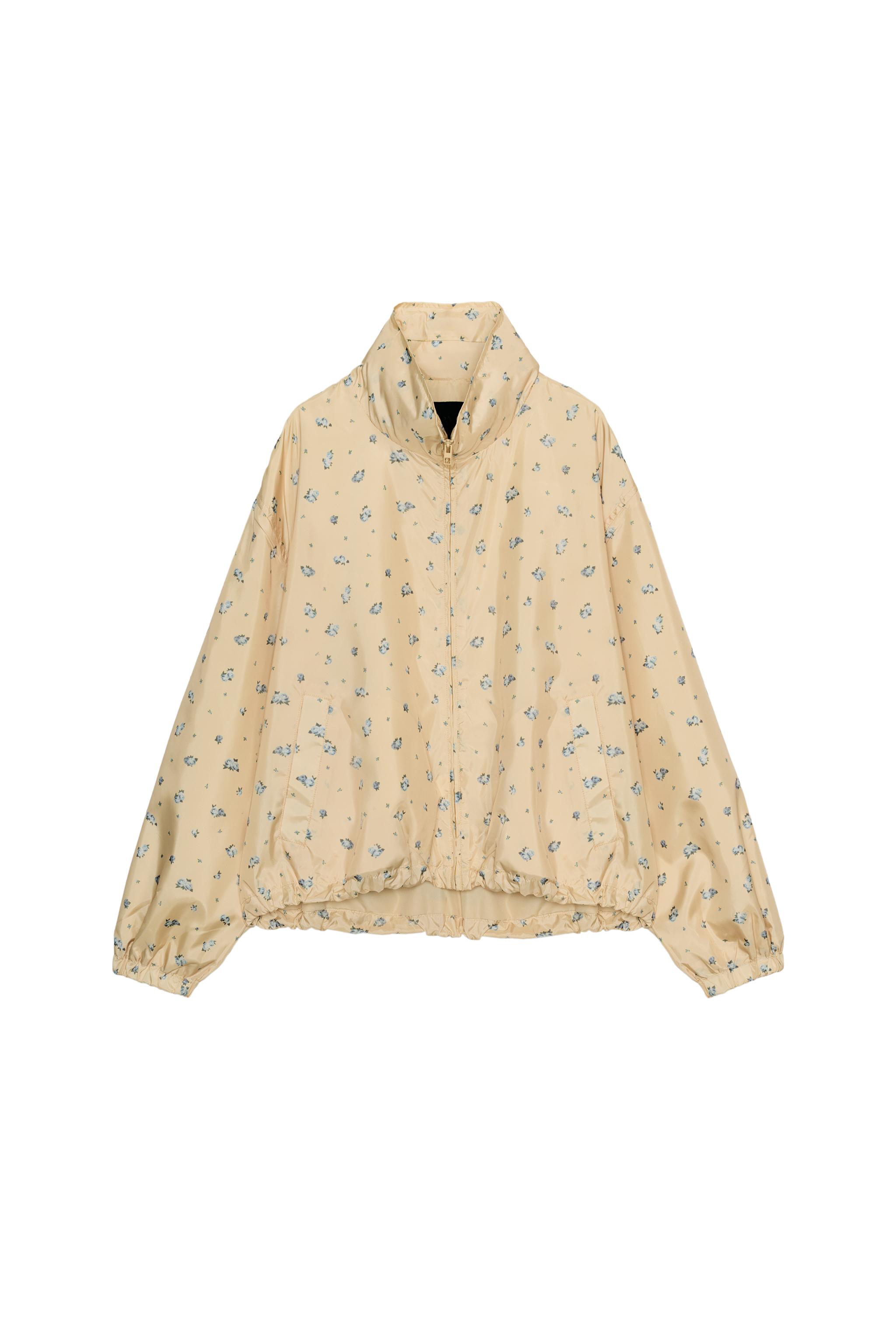 フラワープリントジャケット - パステルイエロー | ZARA Japan / 日本