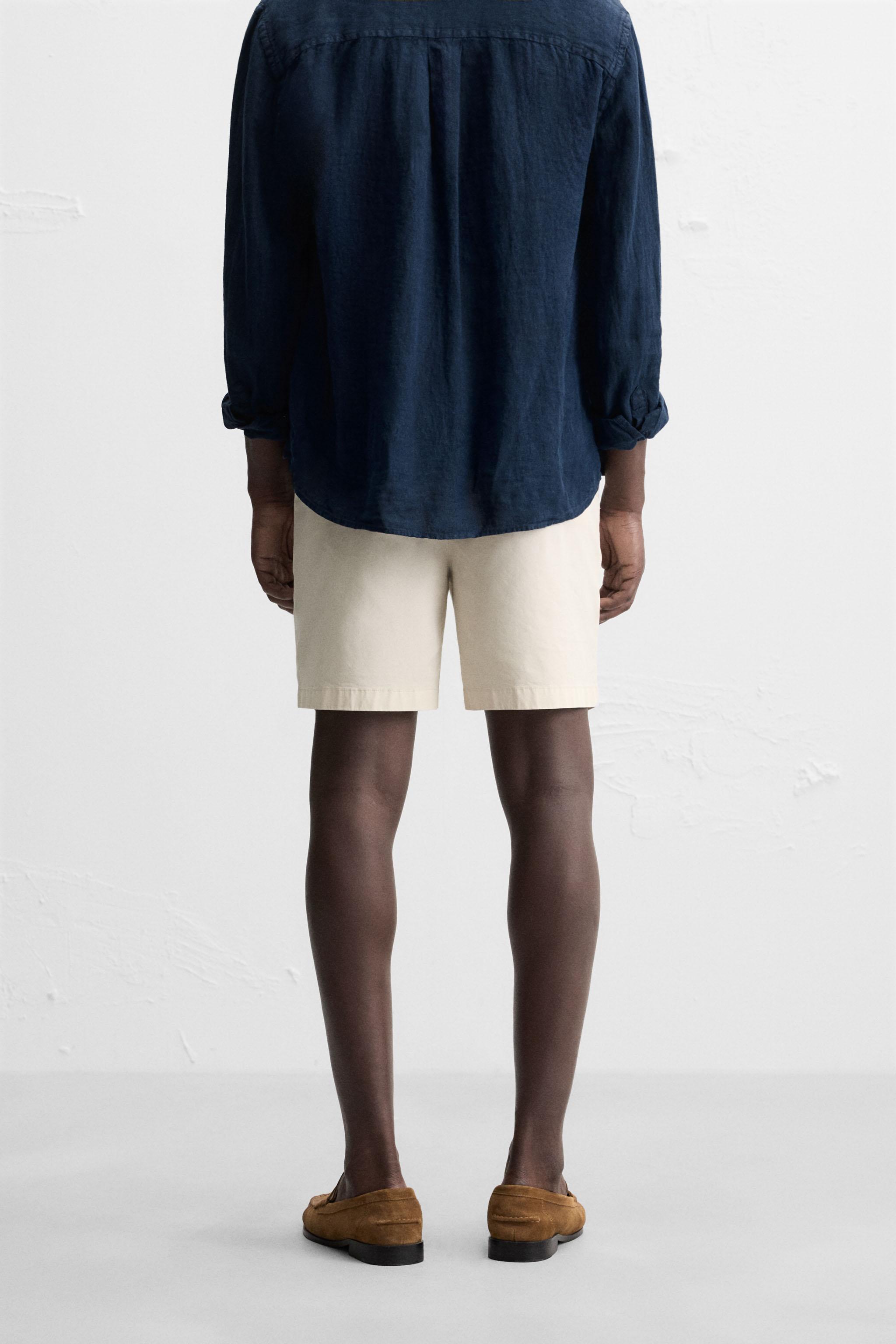 BERMUDA REGULAR FIT PLIS