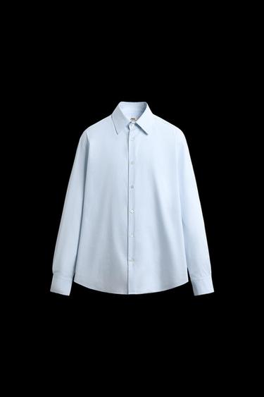 Zara REGULAR FIT LIMITED EDITION SHIRT - Sky blue