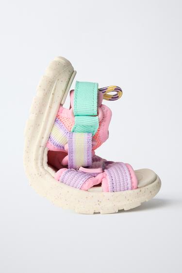 SANDALES TECHNIQUES MULTICOLORES - Rose de Zara - Image 2