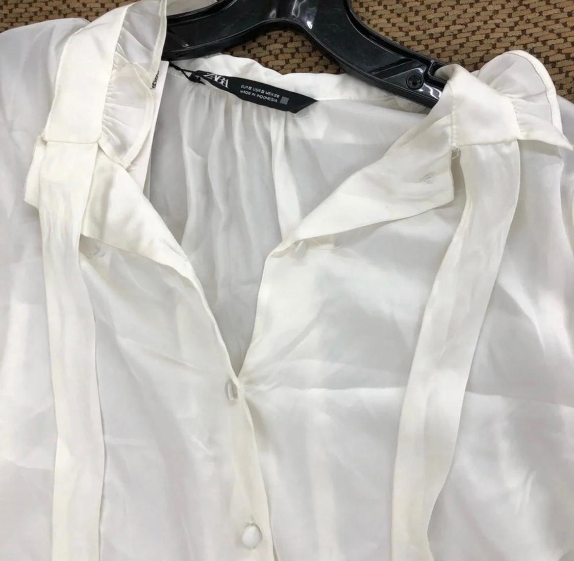 SATIN EFFECT ROMANTIC BLOUSE - Image 3