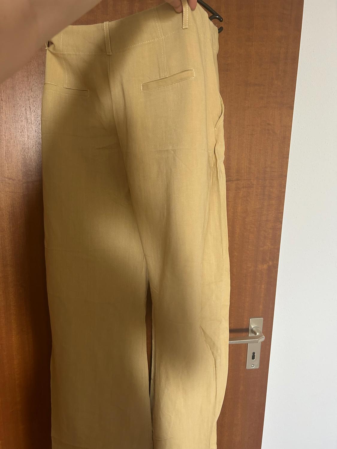 WIDE-LEG LINEN-BLEND TROUSERS - LIMITED EDITION - Image 2