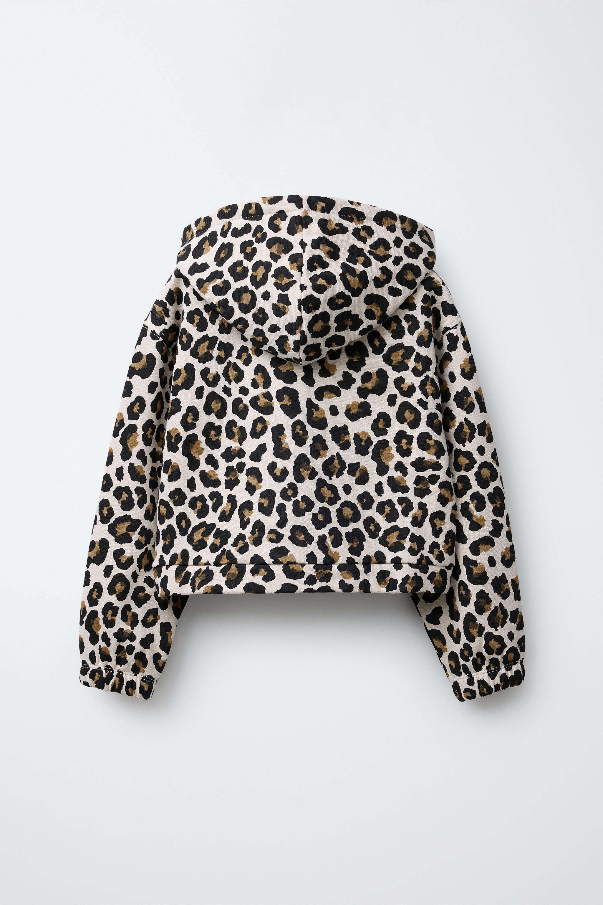SWEAT À CAPUCHE ANIMAL PRINT