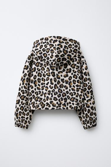 SWEAT À CAPUCHE ANIMAL PRINT - brun de Zara - Image 1