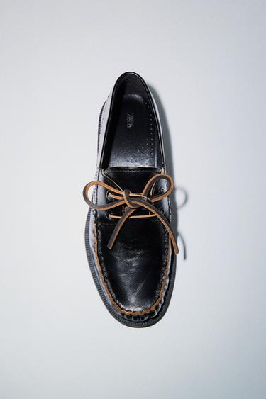 NÁUTICO PLANO PIEL - Negro de Zara